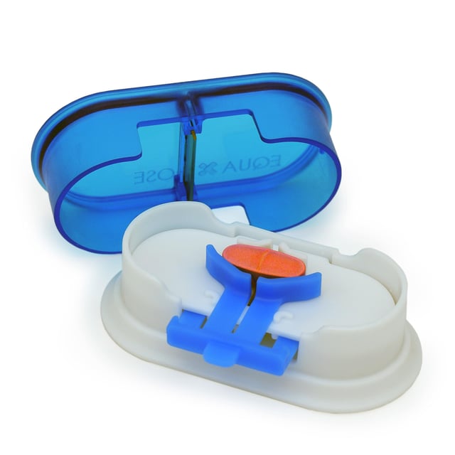 EQUADOSE Pill Cutter V2, Professional Medical Pill Splitter for Large, Small, and Tiny Pills, with Double Stainless Steel Blades