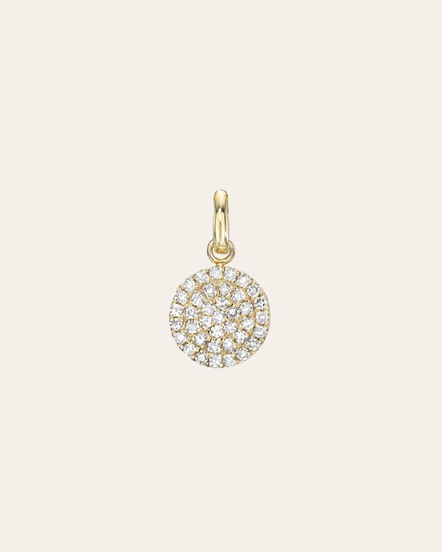 Diamond Small Disc Pendant
