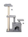 Cat Tree Tower with Scratching Posts Sisal Hanging Ball Condo