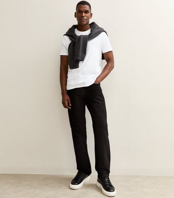 Black Straight Leg Jeans