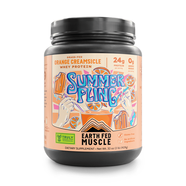 SEASONAL FLAVOR: Summer Fling Orange Creamsicle Grass-Fed Whey Protein