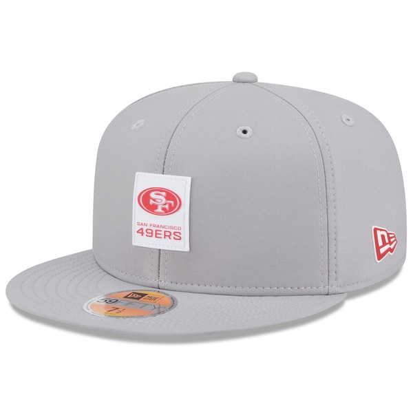 Men's New Era Gray San Francisco 49ers 2025 Sideline  59FIFTY Fitted Hat