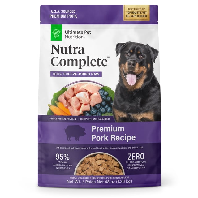 Nutra Complete Pork Dog Food 48oz