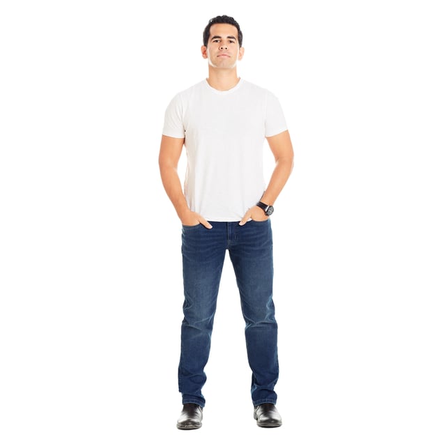 Athletic Fit / Stream  (Med Blue)
