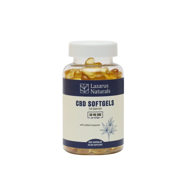 CBD SOFTGELS, 50MG