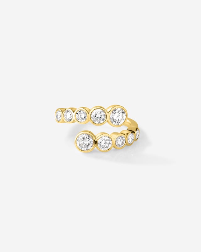 Bezel Lab Diamond Wrap Ring