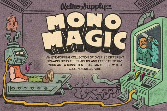 MonoMagic Inking Brushes for Procreate