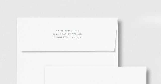Glamorous Regency Garden Save the Date Petite Card Envelopes by Bridgerton