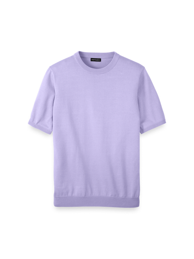 Supima Cotton Crew Neck Sweater - Lavender