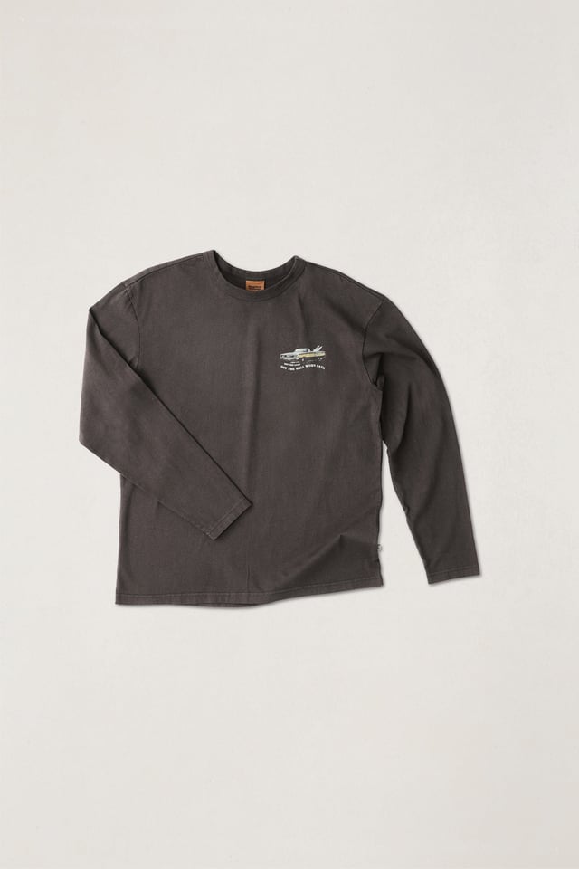 Heading West Vintage Ls T-Shirt Vintage Black