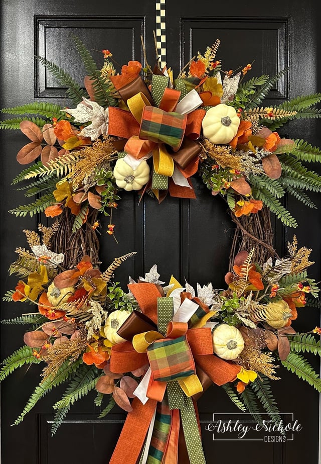 Abundance of Fall Round Wreath (OVERSIZED)