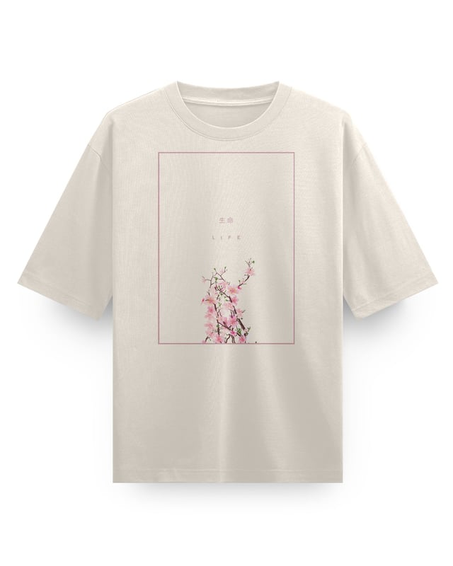 Life (Rose) - Oversized Heavy Tee