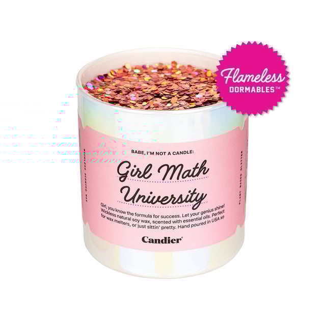 GIRL MATH UNIVERSITY FLAMELESS WAX MELT