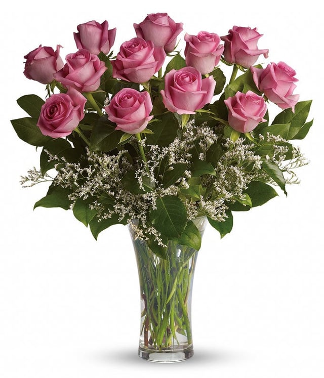 Make Me Blush Pink Rose Bouquet at Send Flowers