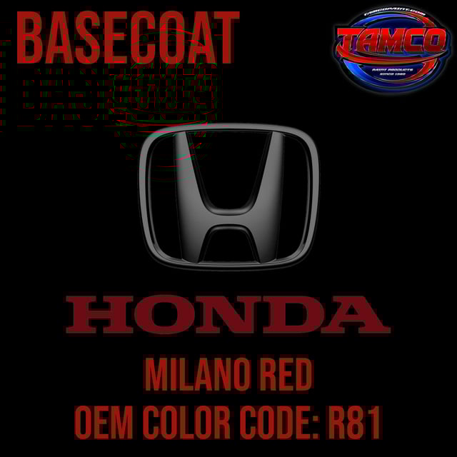 Honda Milano Red | R81 | 1992-2023 | OEM Basecoat