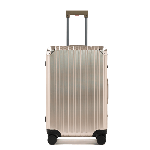 TREK Aluminum Suitcase Champagne