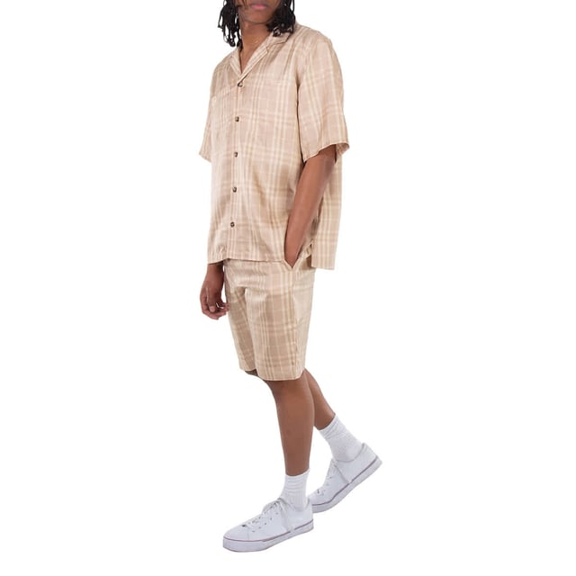 Burberry Checked Elasticated-Waist Shorts
