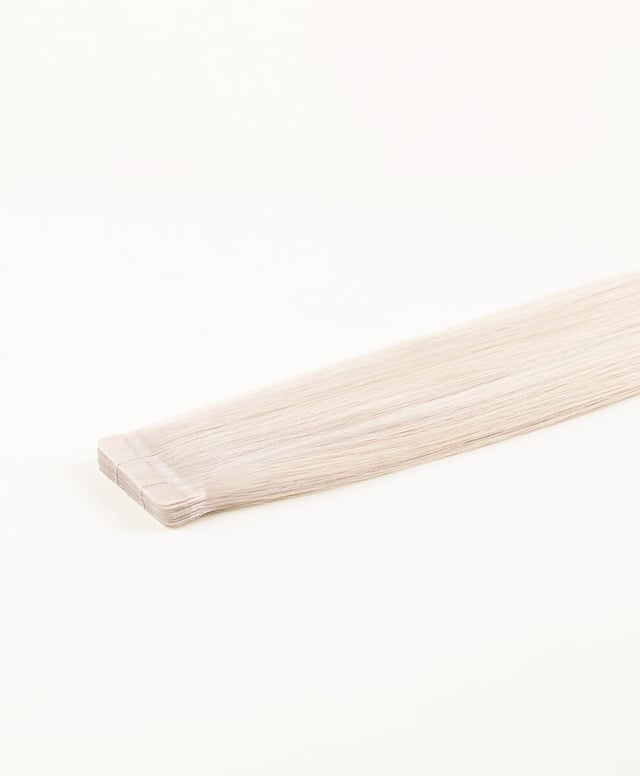 Platinum Blonde, 20" Slim Tape-in Hair Extensions, #300P