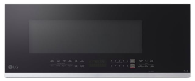 LG 1.3 Cu. Ft. Smart Low-Profile Over-the-Range Microwave Oven with Sensor Cook - MVEF1337F | Four à micro-ondes à hotte intégrée intelligent à profil bas LG de 1,3 pi3 avec cuisson par capteur - MVEF1337F | MVEF133F