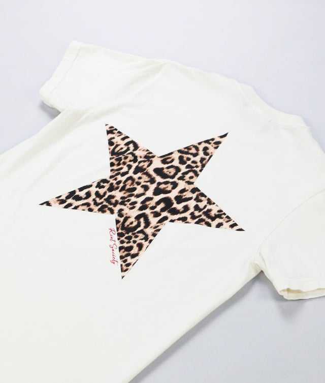 Leopard Star Boyfriend Tee Sale