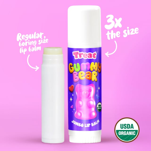 Gummy Bear Jumbo Organic Lip Balm