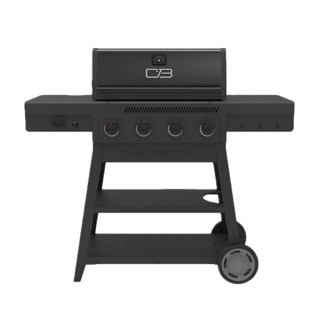 Performance Series 4 Burner Gas Grill w/ Side Burner, Charbroil, Black, 463218125