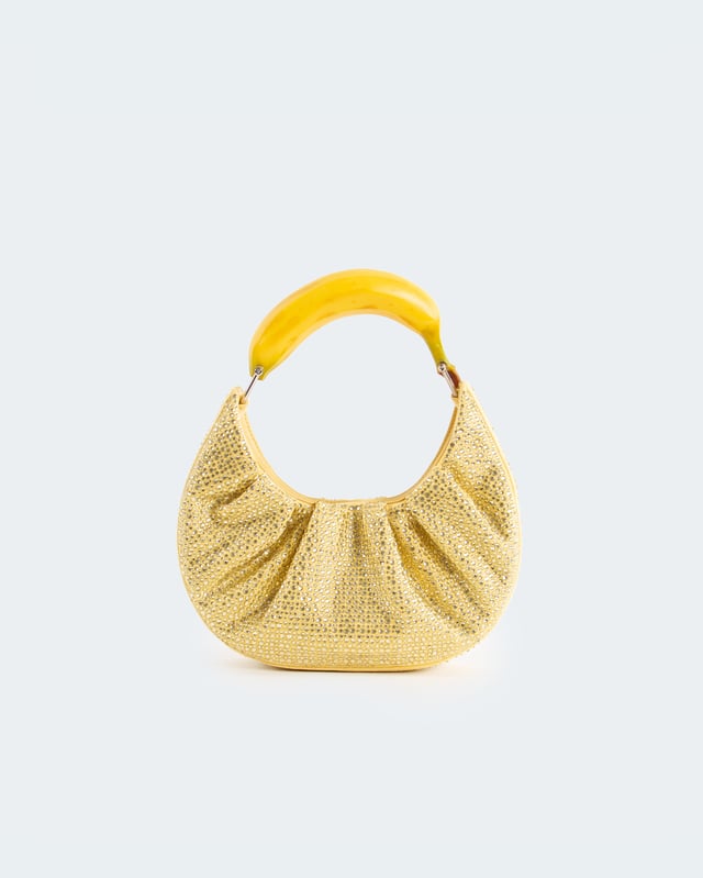RHINESTONE BANANA HOBO