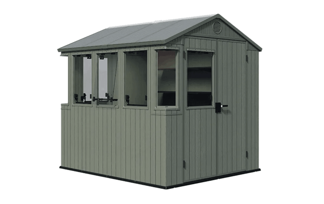Darwin 6x8 Potting Shed - Green