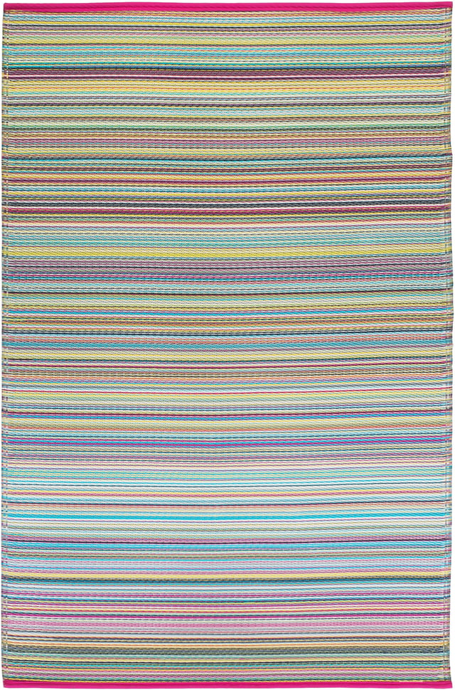 Cancun - Candy  Striped Outdoor Rug for Patio