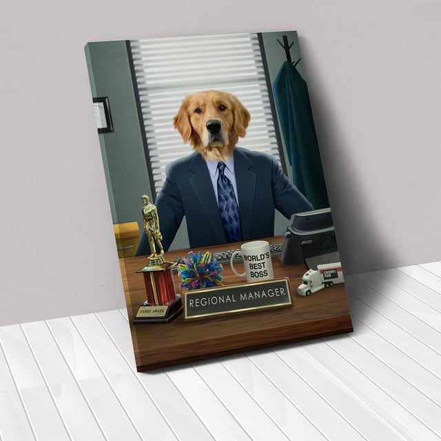 The Best Boss - Custom Pet Canvas