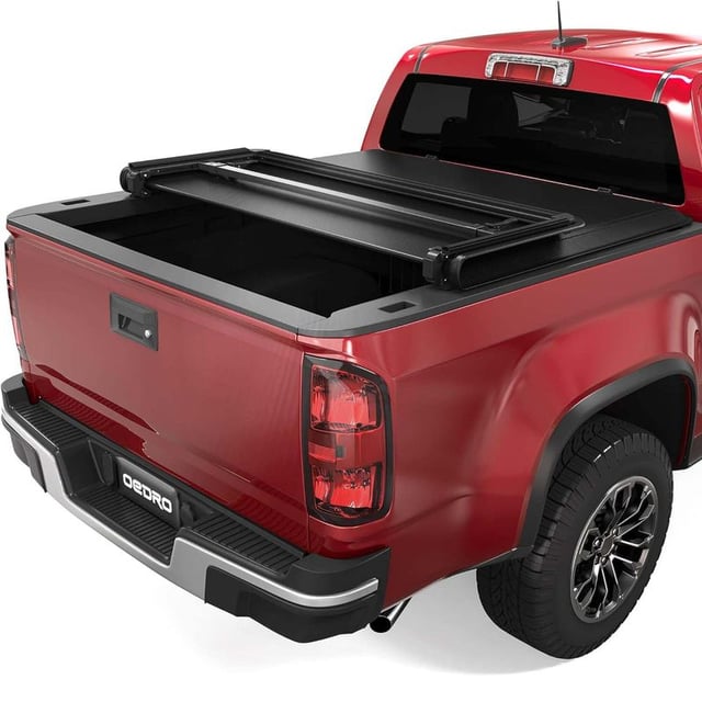 OEDRO Soft Tri-Fold Truck Bed Tonneau Cover Compatible with 2015-2025 Chevy Colorado/GMC Canyon with 5 ft Bed