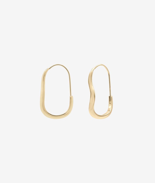 Mia Wave Hoop Earring