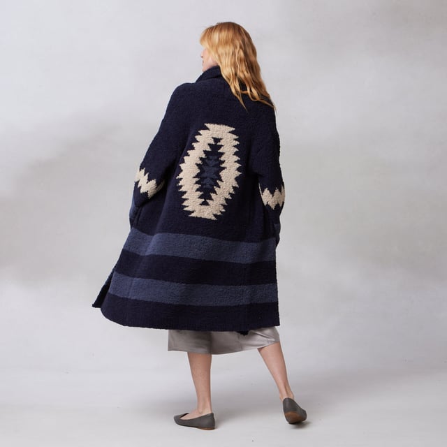 Women's - Shawl Collar Coats - Aztec - Chenilla Classic™