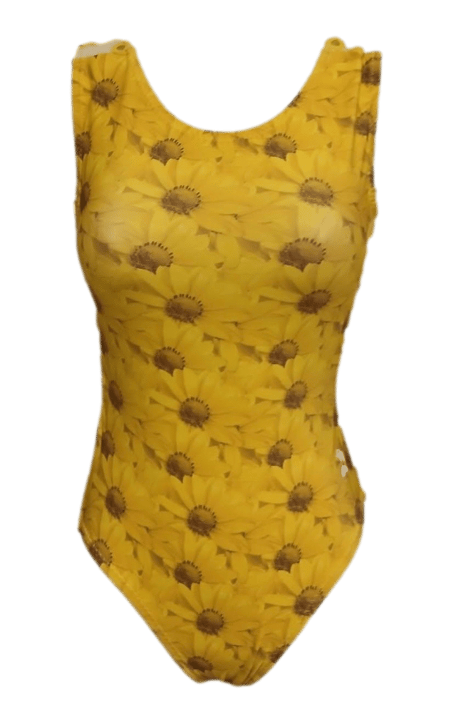 Sunflower Fields Gymnastics Leotard - Foxy's Girls Leotard, USA Made