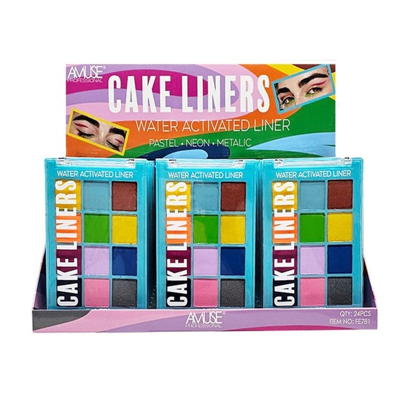 Cake Liners Water Activated Eyeliner Palette in Countertop Display