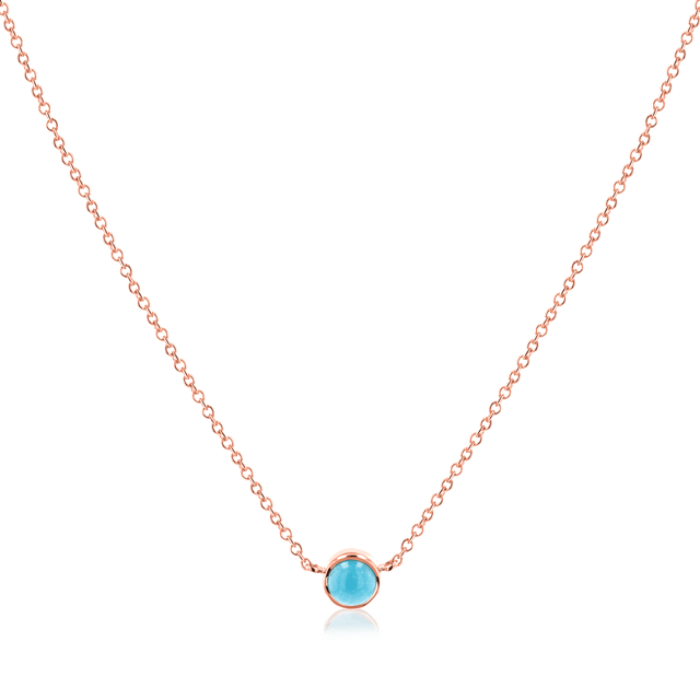 Turquoise Solitaire Necklace