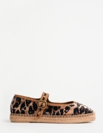 Flora Leopard Velvet Espadrille