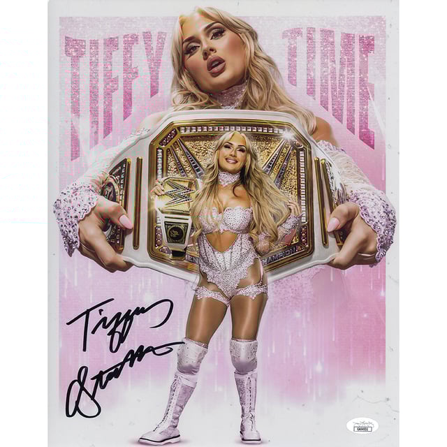 Tiffany Stratton TT WC AsylumGFX METALLIC 11 x 14 Poster - JSA AUTOGRAPHED