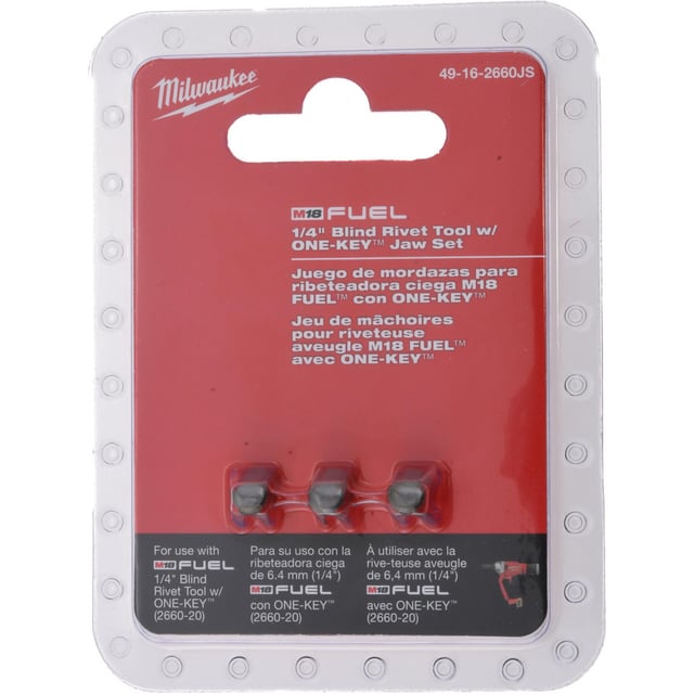 Power Riveter Accessories: Accessory Type: Jaw Set; For Use With: 2660-20, 2660-22, M18 Rivet Tool