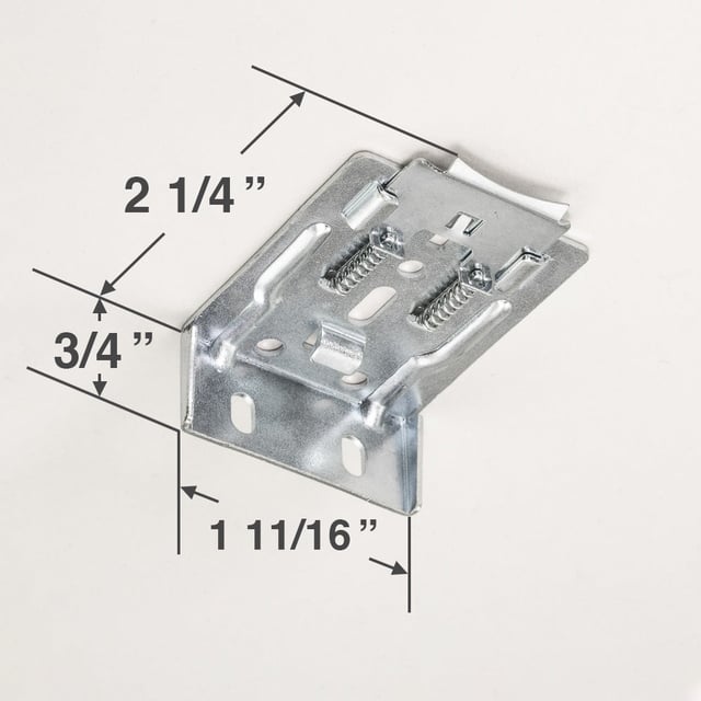 Mounting Bracket for Cellular Honeycomb and Pleated Shades With a 1 13/16" Headrail