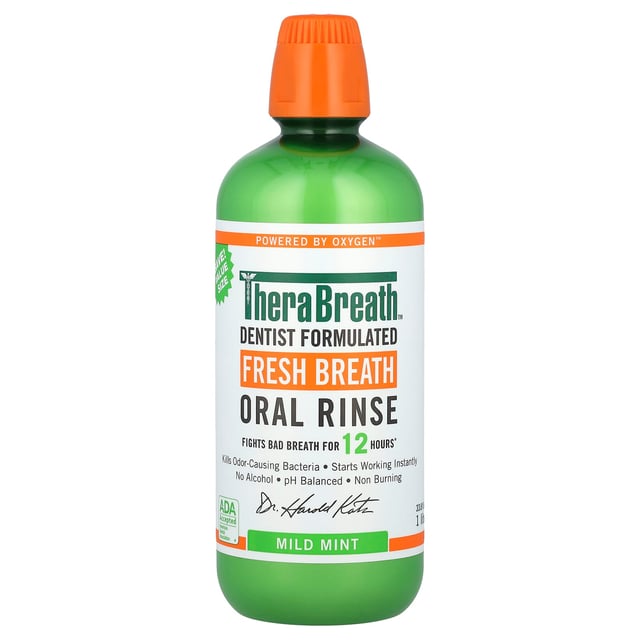 Fresh Breath Oral Rinse, Mild Mint , 33.8 fl oz (1 l)
