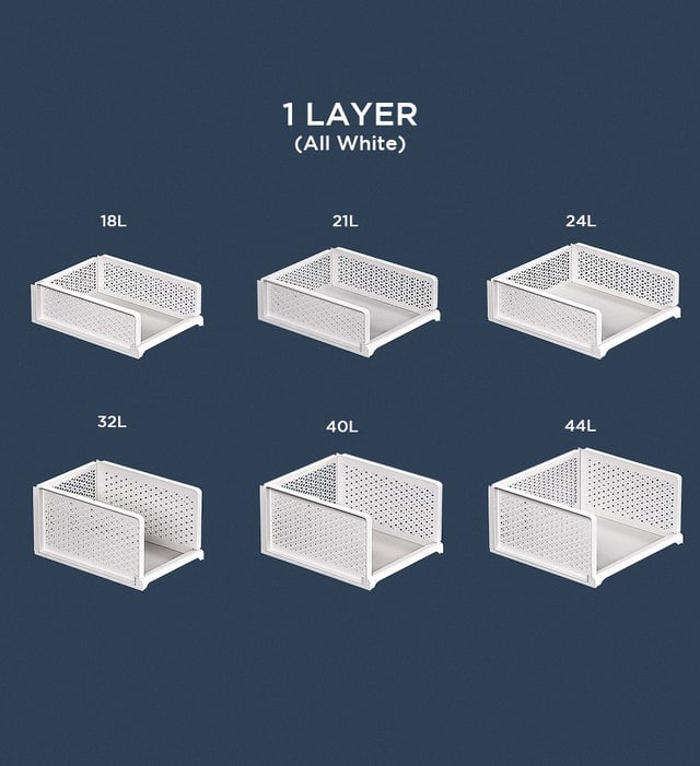 Joybos® Stackable Storage Basket Foldable Closet Organizers