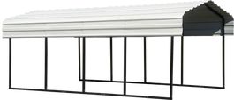 Arrow 10 x 20 x 7 ft Eggshell Carport