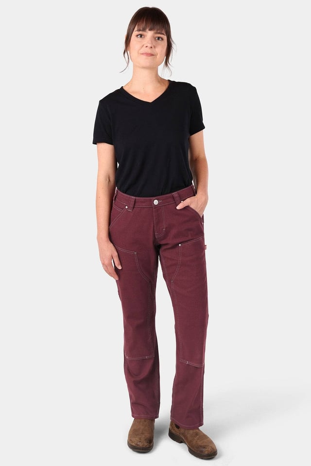 Anna Taskpant in Elderberry Canvas