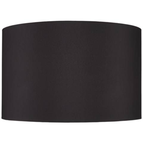 Springcrest Black Faux Silk Drum Lamp Shade 19x19x12 (Spider)