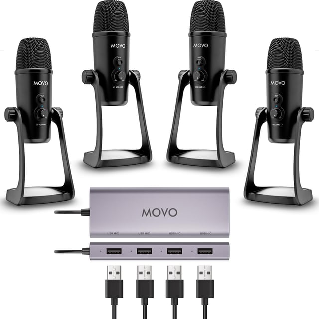 UMX-1+UM700 | USB Podcast Microphone Bundle | Movo