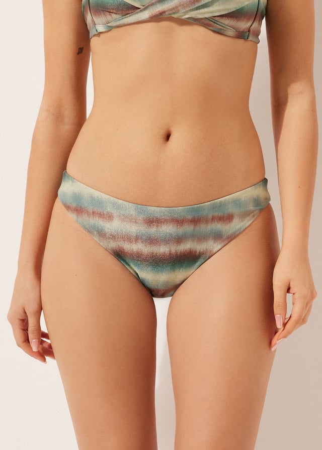 Swimsuit Bottoms Glittery Tie-Dye