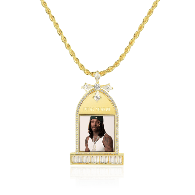 Custom Tombstone Photo Pendant