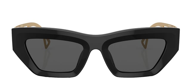 Versace VE 4432U GB1/87 Fashion Plastic Black Sunglasses with Grey Lens