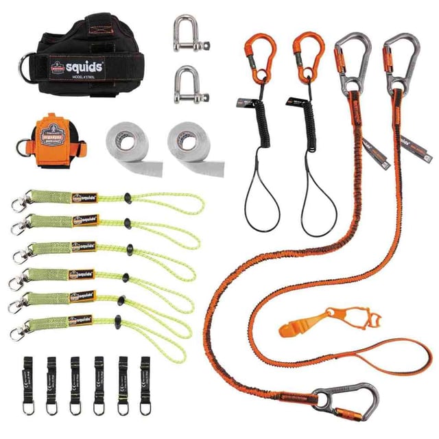 Squids 3186 Iron + Steel Worker's Tool Tethering Kit